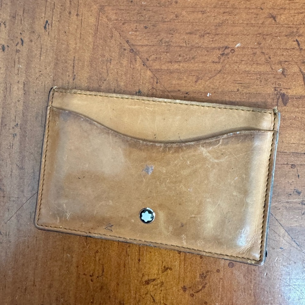 Montblanc Tan Leather Card Holder